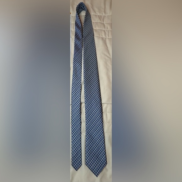 Croft & Barrow Blue Checkered Tie - Picture 2 of 4